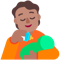 Person Feeding Baby- Medium Skin Tone emoji on Microsoft